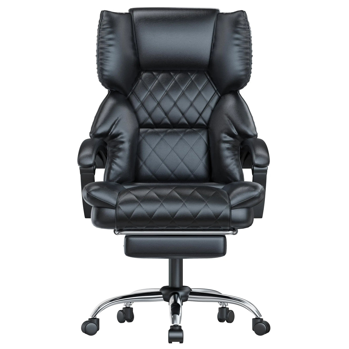 Chaise Bureau Ergonomique avec Repose-Pieds, Chaise 150 kg Noir