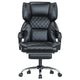 Fauteuil Bureau Ergonomique avec Repose-Pieds, Chaise 150 kg Noir