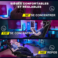 LUCKRACER Chaise de Gaming avec Repose-Pieds, 150kg