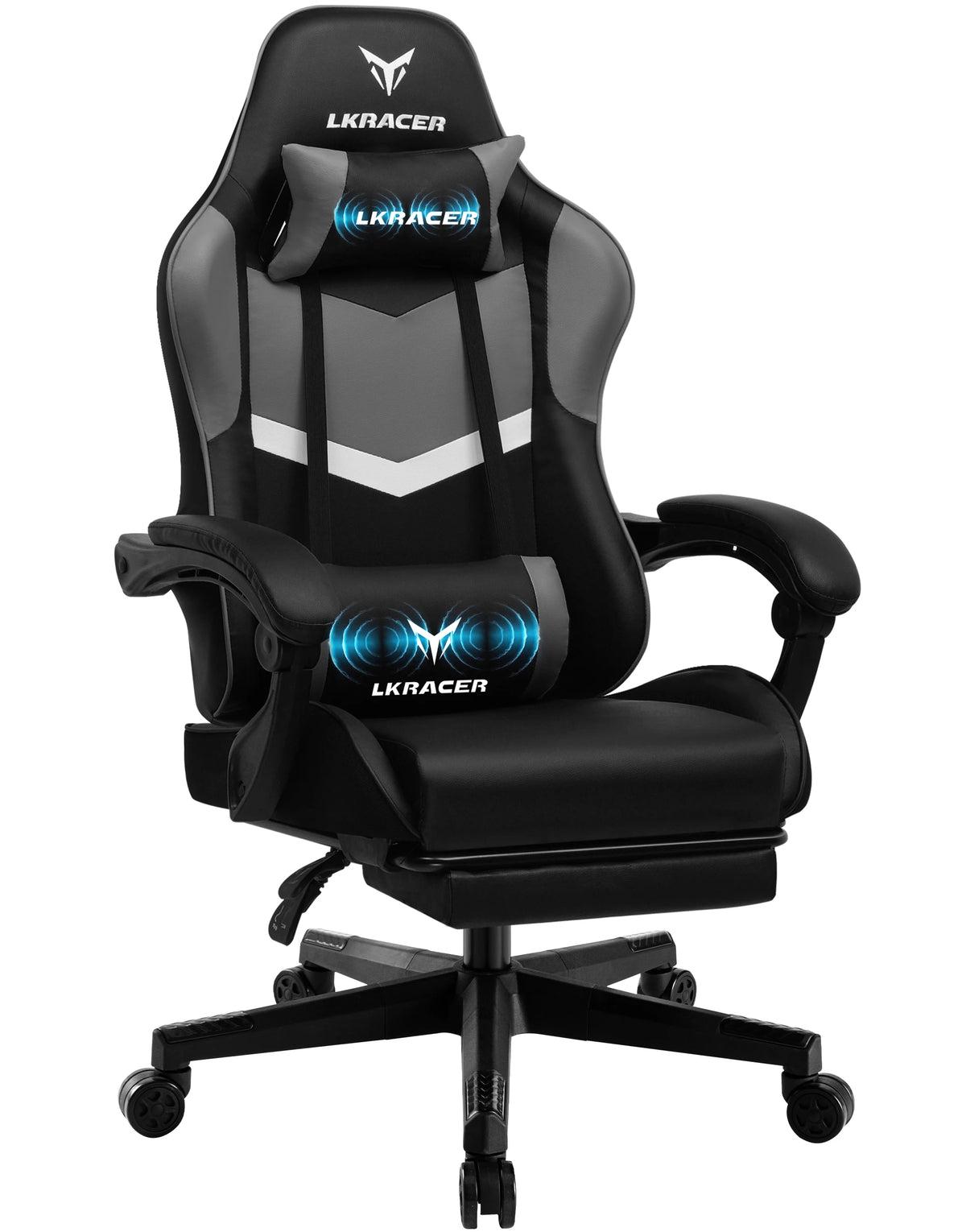 LUCKRACER Chaise de Gaming avec Repose-Pieds, 150kg
