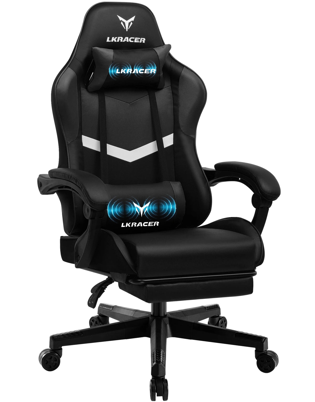 LUCKRACER Chaise de Gaming avec Repose-Pieds, 150kg