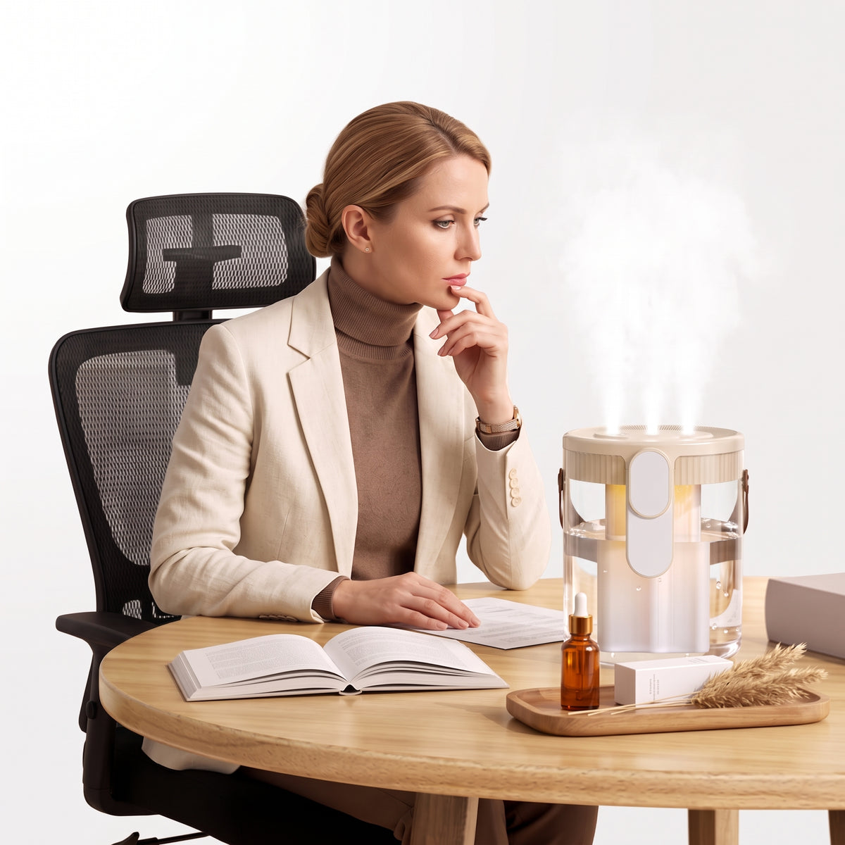 Humidificateur Rechargeable pour Chambre à Coucher, Bureau, Portable & sans Fil