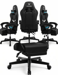 LUCKRACER Chaise de Gaming avec Repose-Pieds, 150kg