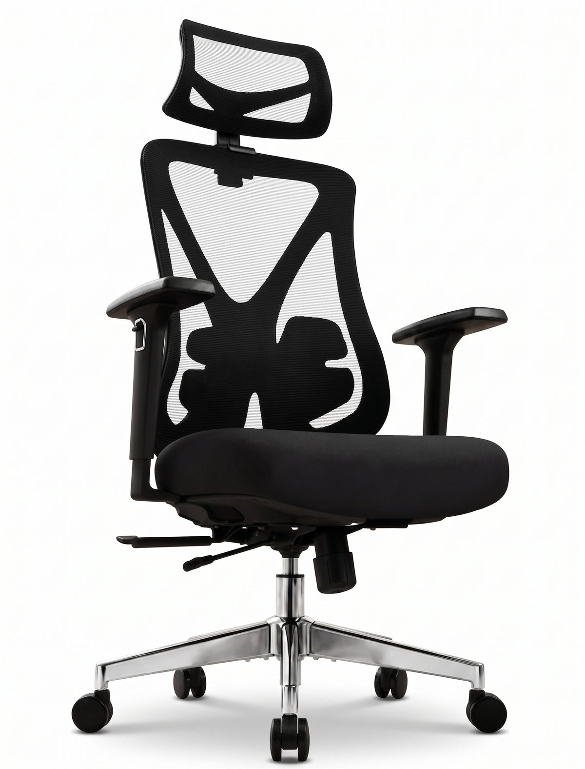 Chaise Ergonomique Bureau, Support lombaire Réglable,  Noir
