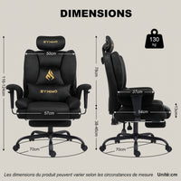 Symino Chaise de Bureau Ergonomique Fauteuil avec Repose-Pieds