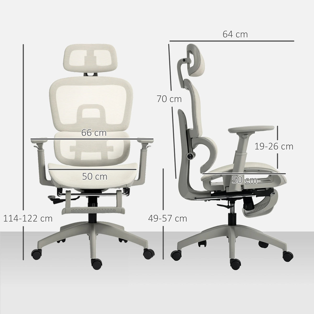 Ergo Chaise de Bureau Ergonomique en Maille