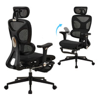 Chaise de Bureau Ergonomique Grand et Haut avec Repose-Pieds